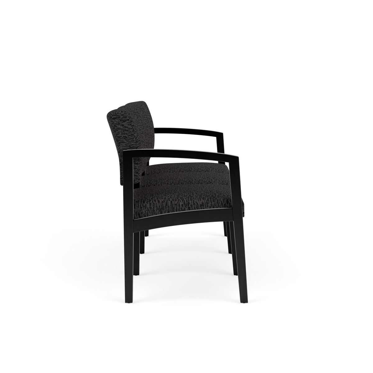 Lenox Wood Waiting Reception 3 Seat Tandem Seating Wood Frame No Center Arms