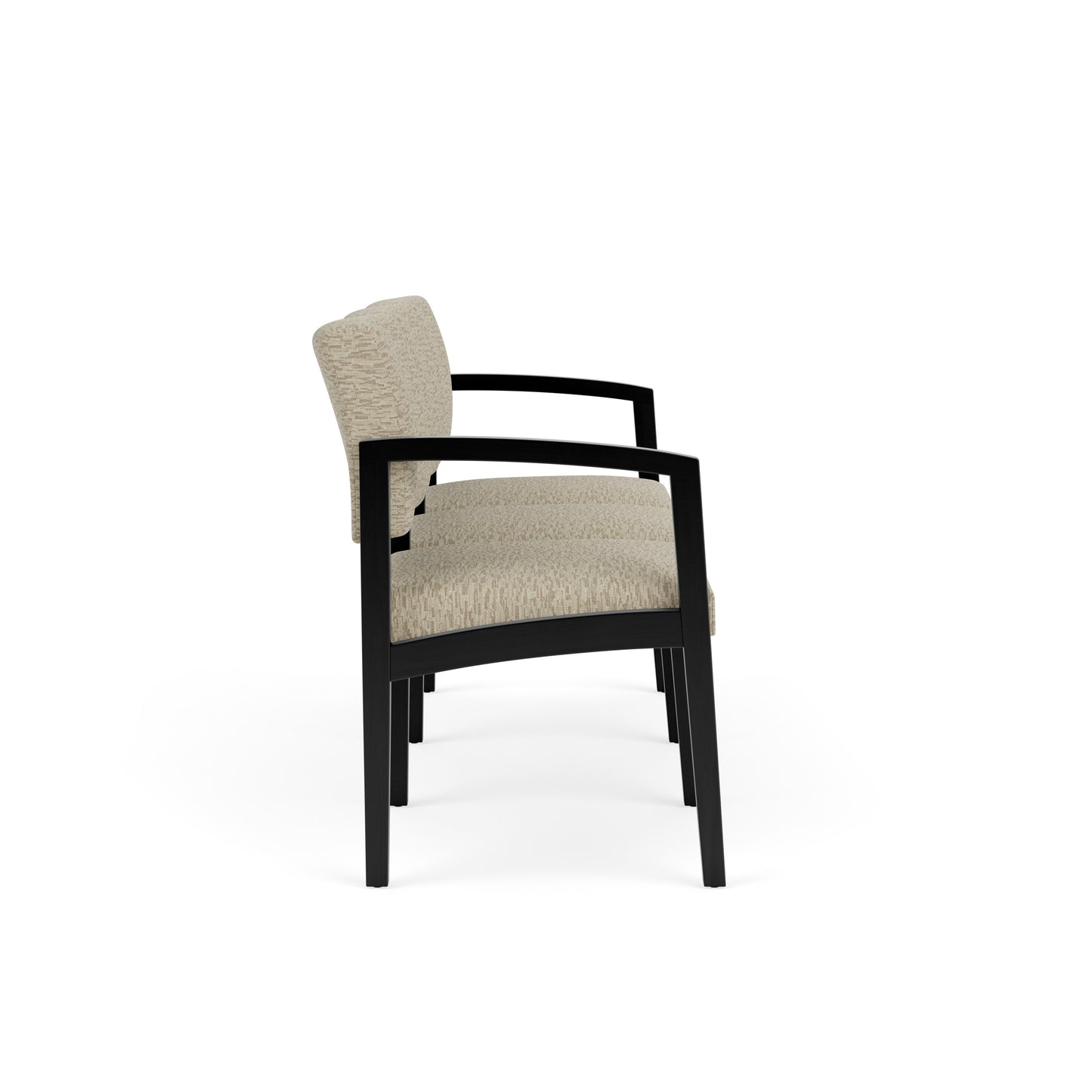 Lenox Wood Waiting Reception 3 Seat Tandem Seating Wood Frame No Center Arms