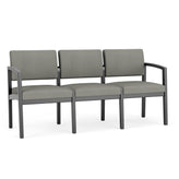 Lenox Wood Waiting Reception 3 Seat Tandem Seating Wood Frame No Center Arms