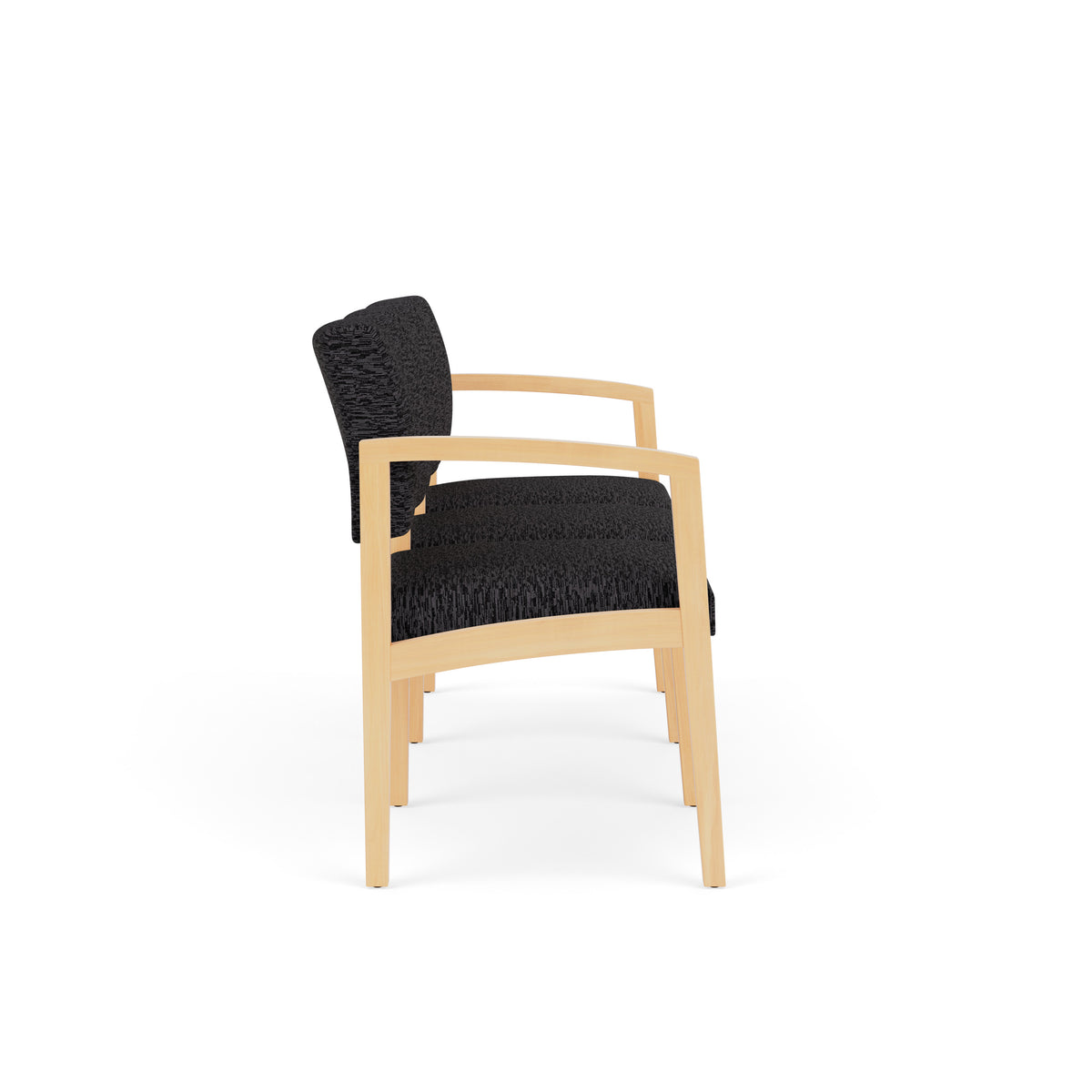 Lenox Wood Waiting Reception 3 Seat Tandem Seating Wood Frame No Center Arms