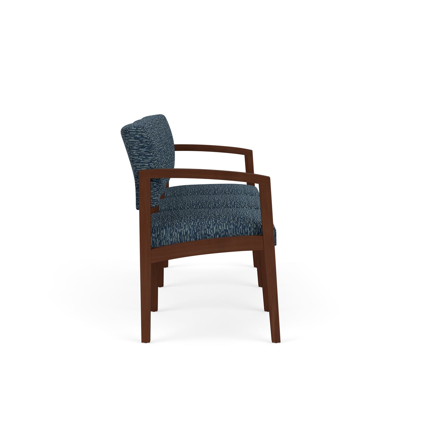 Lenox Wood Waiting Reception 3 Seat Tandem Seating Wood Frame No Center Arms