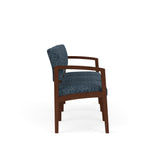 Lenox Wood Waiting Reception 3 Seat Tandem Seating Wood Frame No Center Arms