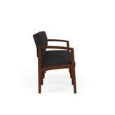 Lenox Wood Waiting Reception 3 Seat Tandem Seating Wood Frame No Center Arms
