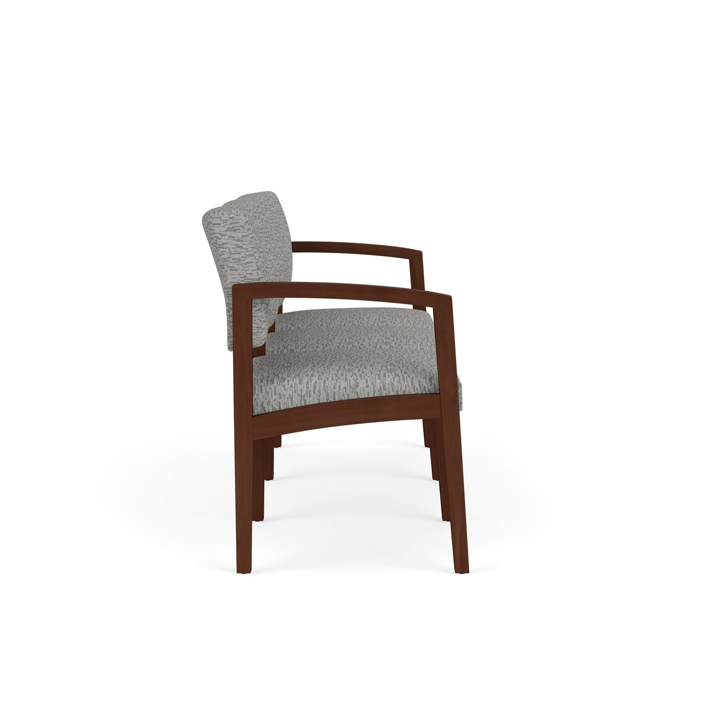 Lenox Wood Waiting Reception 3 Seat Tandem Seating Wood Frame No Center Arms