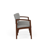 Lenox Wood Waiting Reception 3 Seat Tandem Seating Wood Frame No Center Arms
