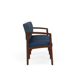 Lenox Wood Waiting Reception 3 Seat Tandem Seating Wood Frame No Center Arms