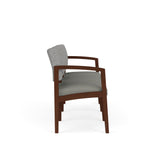 Lenox Wood Waiting Reception 3 Seat Tandem Seating Wood Frame No Center Arms