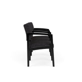 Lenox Wood Waiting Reception 3 Seat Tandem Seating Wood Frame