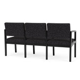 Lenox Wood Waiting Reception 3 Seat Tandem Seating Wood Frame