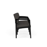 Lenox Wood Waiting Reception 3 Seat Tandem Seating Wood Frame