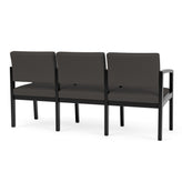 Lenox Wood Waiting Reception 3 Seat Tandem Seating Wood Frame