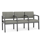 Lenox Wood Waiting Reception 3 Seat Tandem Seating Wood Frame