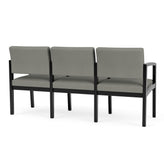 Lenox Wood Waiting Reception 3 Seat Tandem Seating Wood Frame