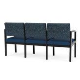 Lenox Wood Waiting Reception 3 Seat Tandem Seating Wood Frame
