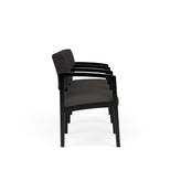 Lenox Wood Waiting Reception 3 Seat Tandem Seating Wood Frame