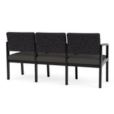 Lenox Wood Waiting Reception 3 Seat Tandem Seating Wood Frame
