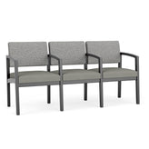 Lenox Wood Waiting Reception 3 Seat Tandem Seating Wood Frame