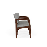 Lenox Wood Waiting Reception 3 Seat Tandem Seating Wood Frame