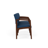 Lenox Wood Waiting Reception 3 Seat Tandem Seating Wood Frame