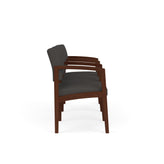 Lenox Wood Waiting Reception 3 Seat Tandem Seating Wood Frame
