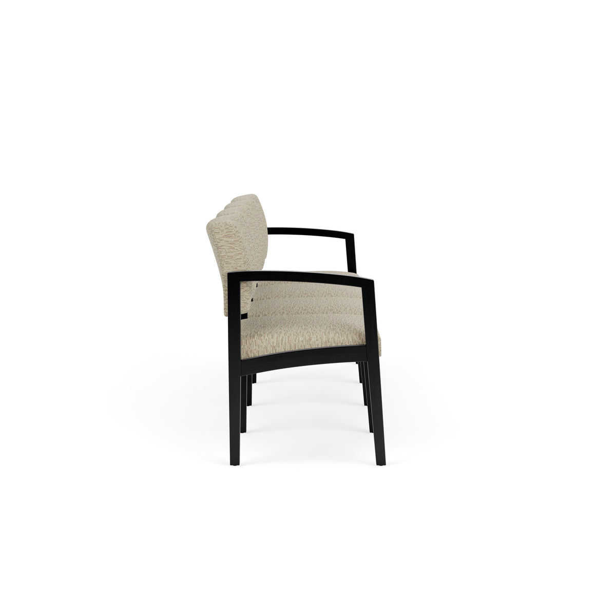 Lenox Wood Waiting Reception 4 Seat Tandem Seating Wood Frame No Center Arms