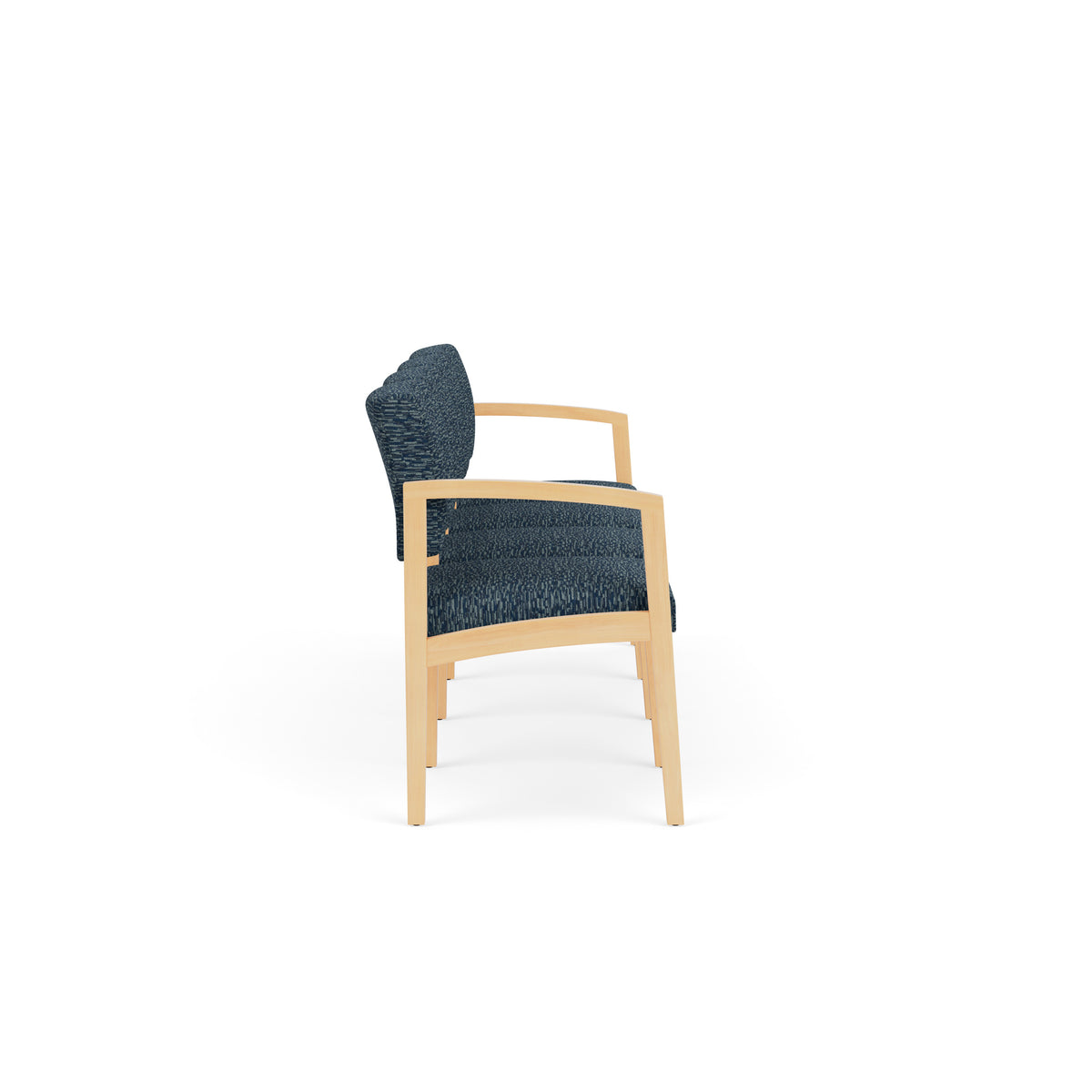 Lenox Wood Waiting Reception 4 Seat Tandem Seating Wood Frame No Center Arms