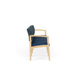 Lenox Wood Waiting Reception 4 Seat Tandem Seating Wood Frame No Center Arms