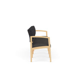 Lenox Wood Waiting Reception 4 Seat Tandem Seating Wood Frame No Center Arms