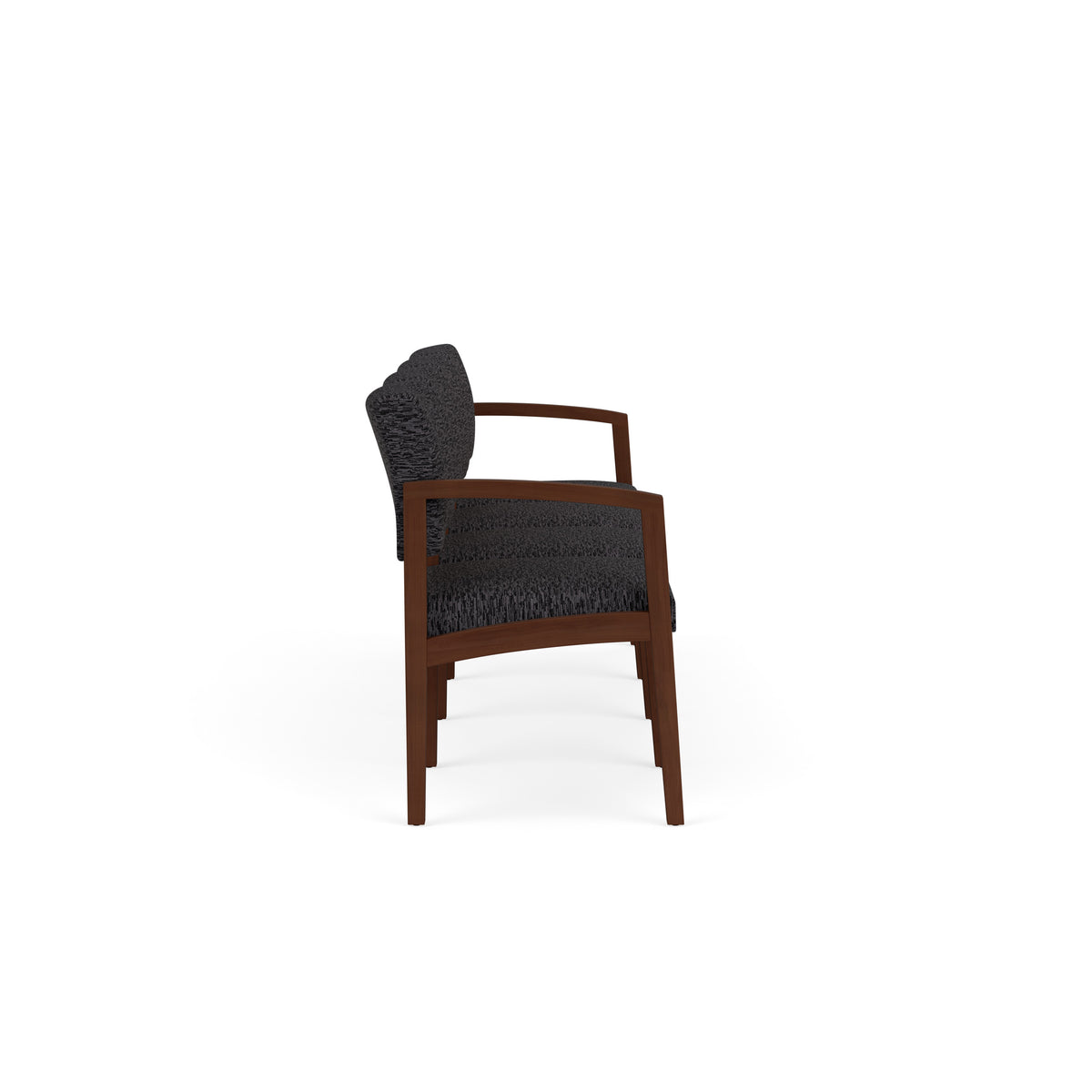Lenox Wood Waiting Reception 4 Seat Tandem Seating Wood Frame No Center Arms