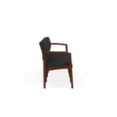 Lenox Wood Waiting Reception 4 Seat Tandem Seating Wood Frame No Center Arms