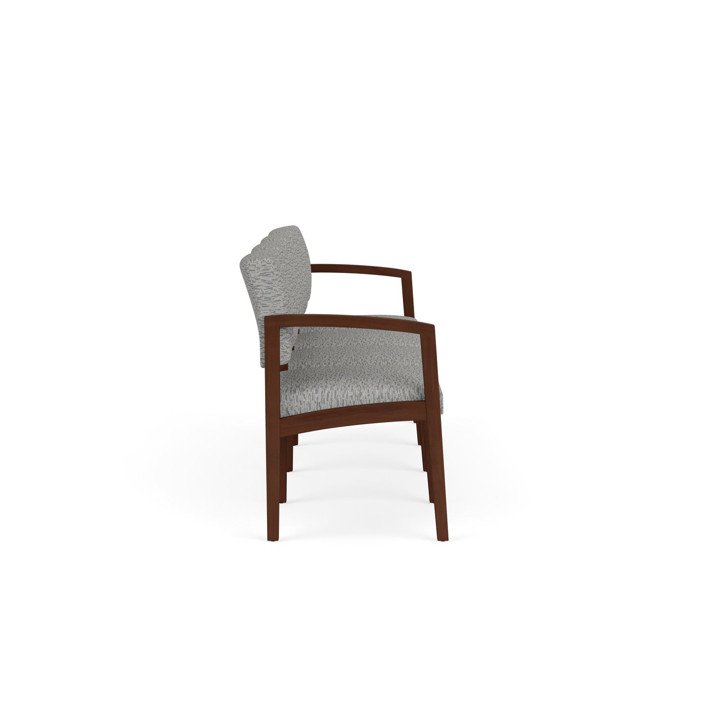 Lenox Wood Waiting Reception 4 Seat Tandem Seating Wood Frame No Center Arms