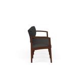Lenox Wood Waiting Reception 4 Seat Tandem Seating Wood Frame No Center Arms