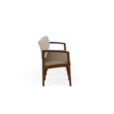 Lenox Wood Waiting Reception 4 Seat Tandem Seating Wood Frame No Center Arms