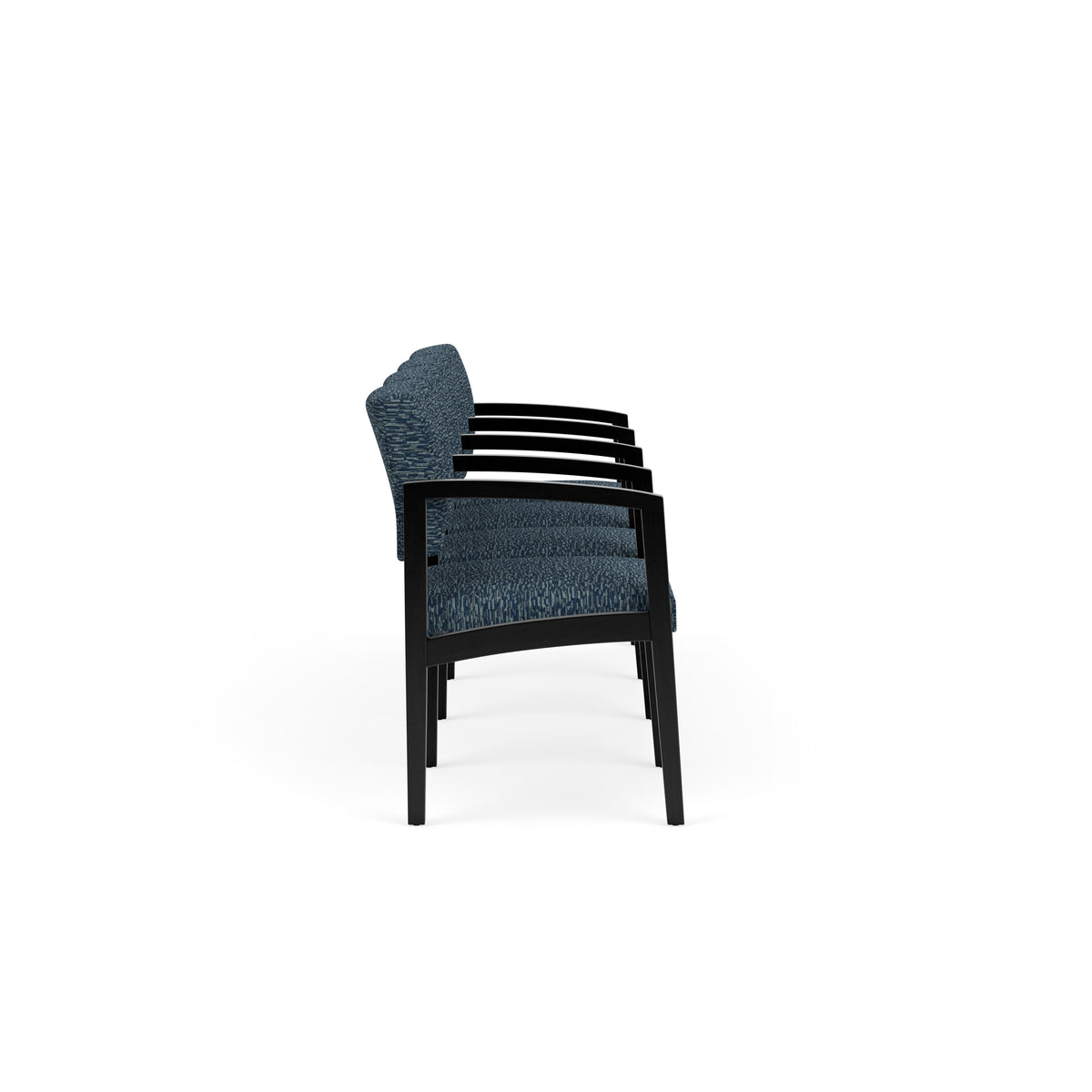 Lenox Wood Waiting Reception 4 Seat Tandem Seating Wood Frame