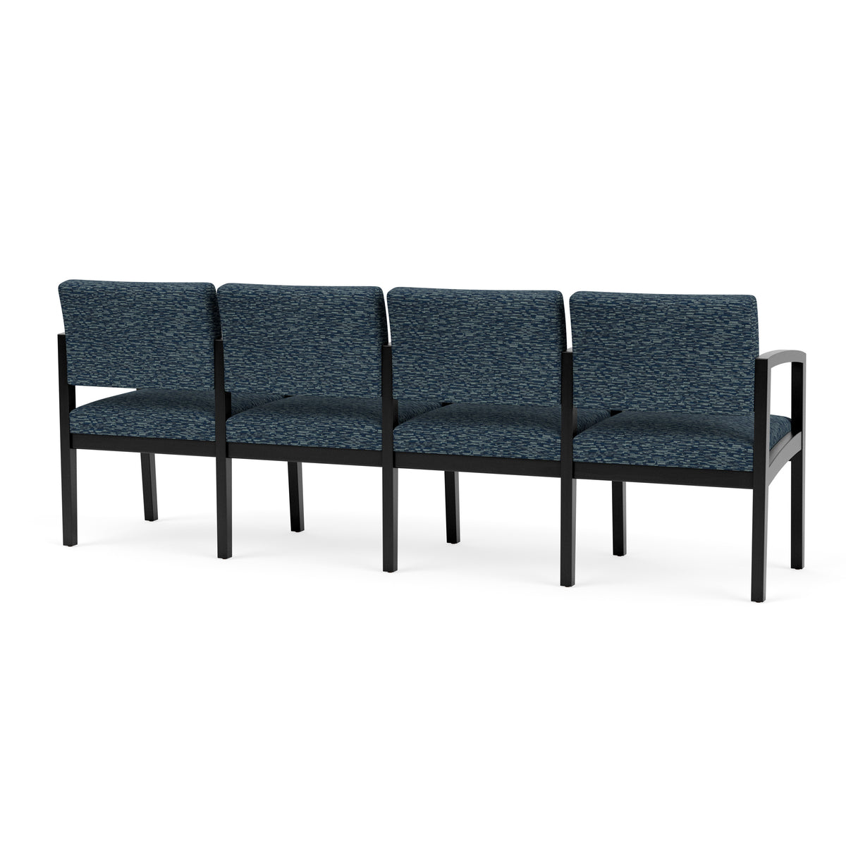 Lenox Wood Waiting Reception 4 Seat Tandem Seating Wood Frame