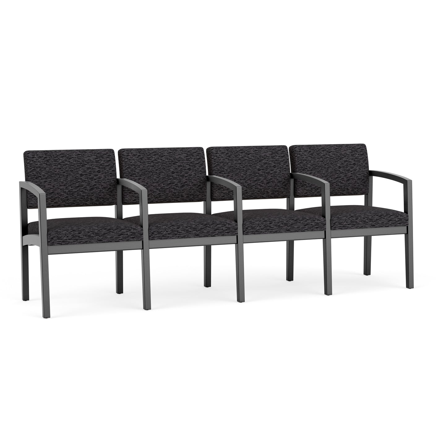 Lenox Wood Waiting Reception 4 Seat Tandem Seating Wood Frame