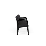 Lenox Wood Waiting Reception 4 Seat Tandem Seating Wood Frame