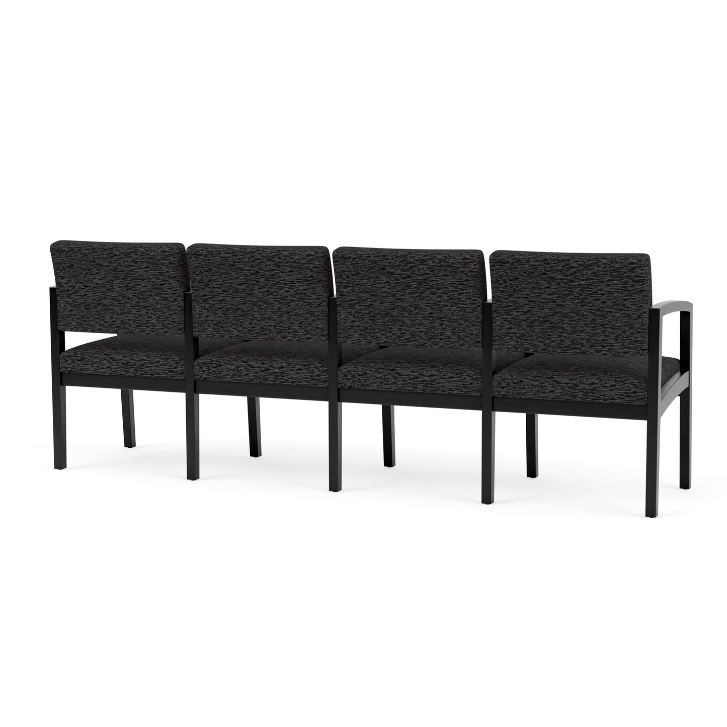 Lenox Wood Waiting Reception 4 Seat Tandem Seating Wood Frame