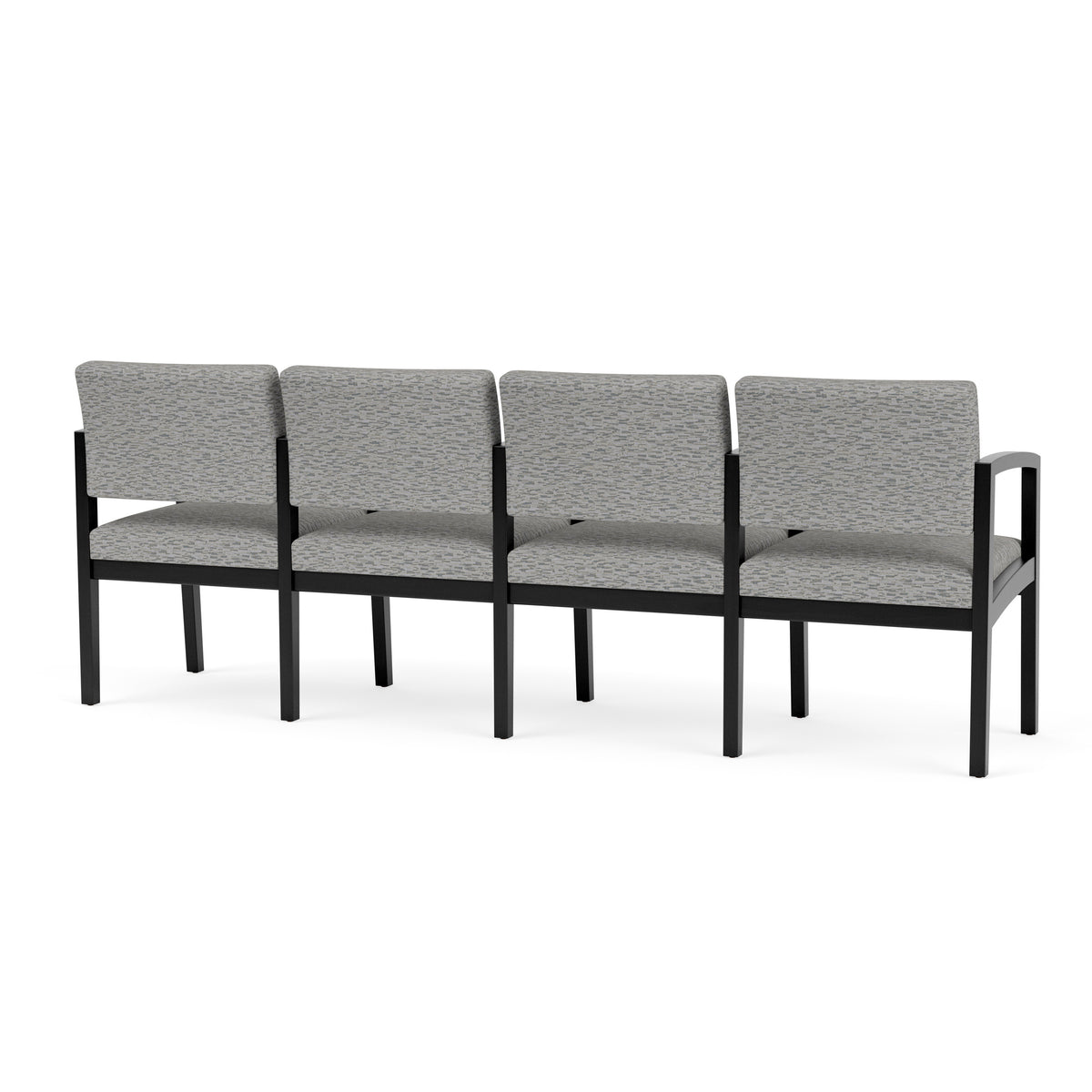 Lenox Wood Waiting Reception 4 Seat Tandem Seating Wood Frame