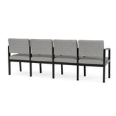 Lenox Wood Waiting Reception 4 Seat Tandem Seating Wood Frame