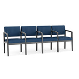 Lenox Wood Waiting Reception 4 Seat Tandem Seating Wood Frame