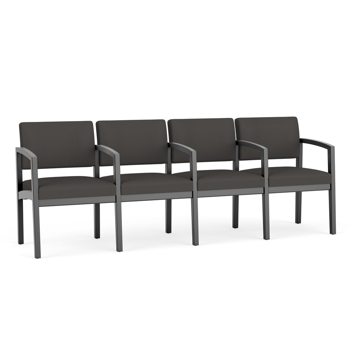 Lenox Wood Waiting Reception 4 Seat Tandem Seating Wood Frame