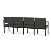 Lenox Wood Waiting Reception 4 Seat Tandem Seating Wood Frame