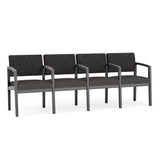 Lenox Wood Waiting Reception 4 Seat Tandem Seating Wood Frame