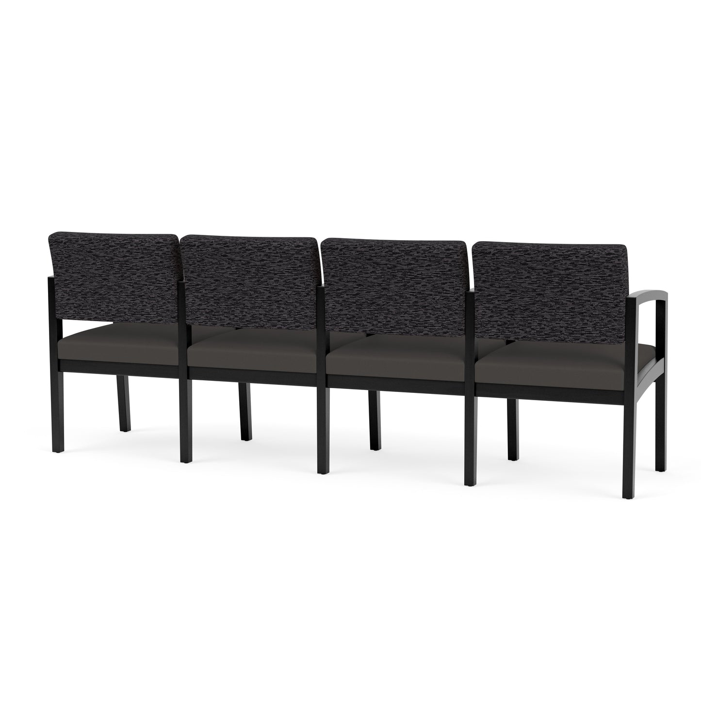 Lenox Wood Waiting Reception 4 Seat Tandem Seating Wood Frame