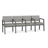 Lenox Wood Waiting Reception 4 Seat Tandem Seating Wood Frame