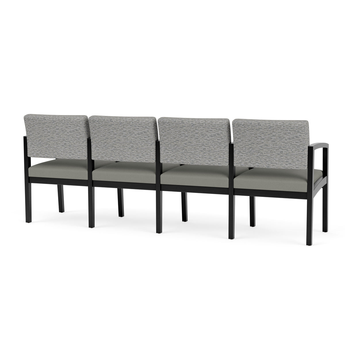 Lenox Wood Waiting Reception 4 Seat Tandem Seating Wood Frame