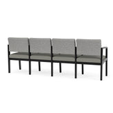 Lenox Wood Waiting Reception 4 Seat Tandem Seating Wood Frame