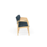 Lenox Wood Waiting Reception 4 Seat Tandem Seating Wood Frame