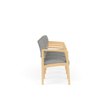 Lenox Wood Waiting Reception 4 Seat Tandem Seating Wood Frame